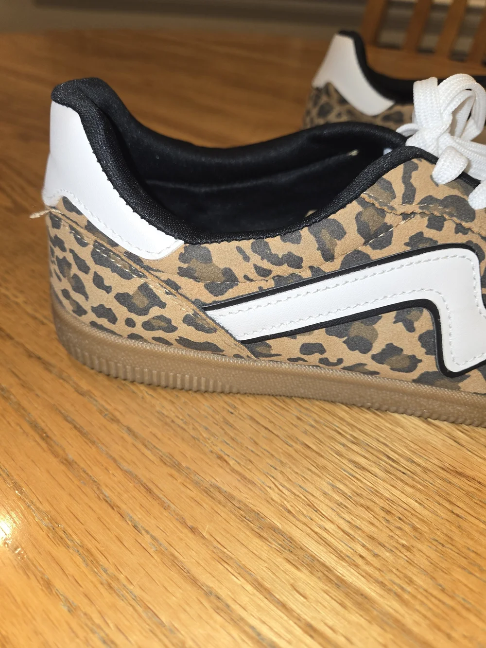 Madden Girl Women's Leopard Print Low Top Lace-Up Sneakers Tan/Black/White 10